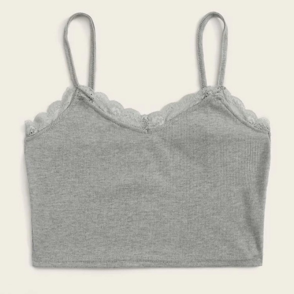 NWOT | Lace Cropped Cami Top - Picture 1 of 3